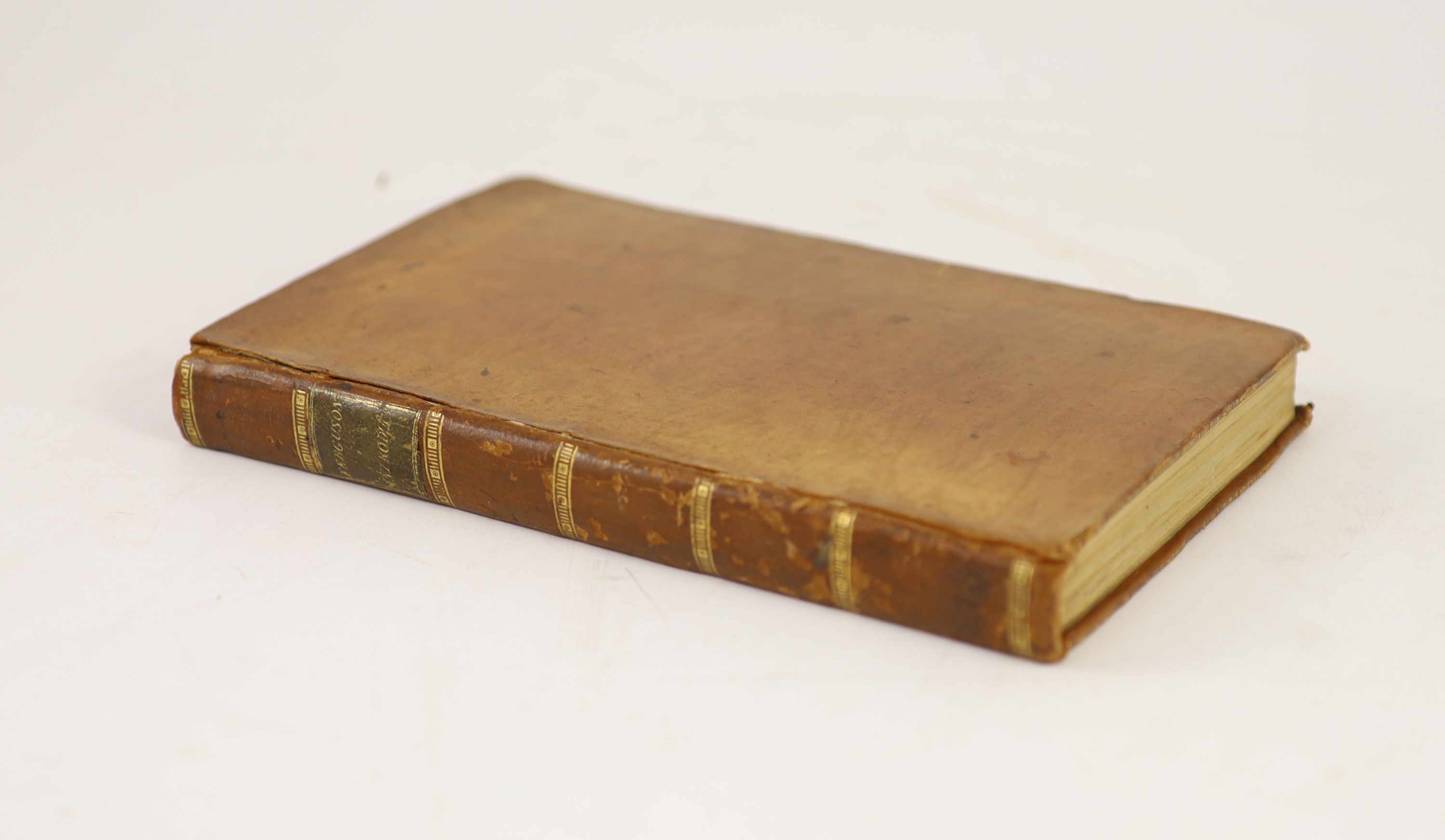 Ferguson, James - An Easy Introduction to Astronomy, for Young Gentlemen and Ladies ... 4th edition, 7 engraved and folded plates, half title; contemp. polished calf, gilt-decorated